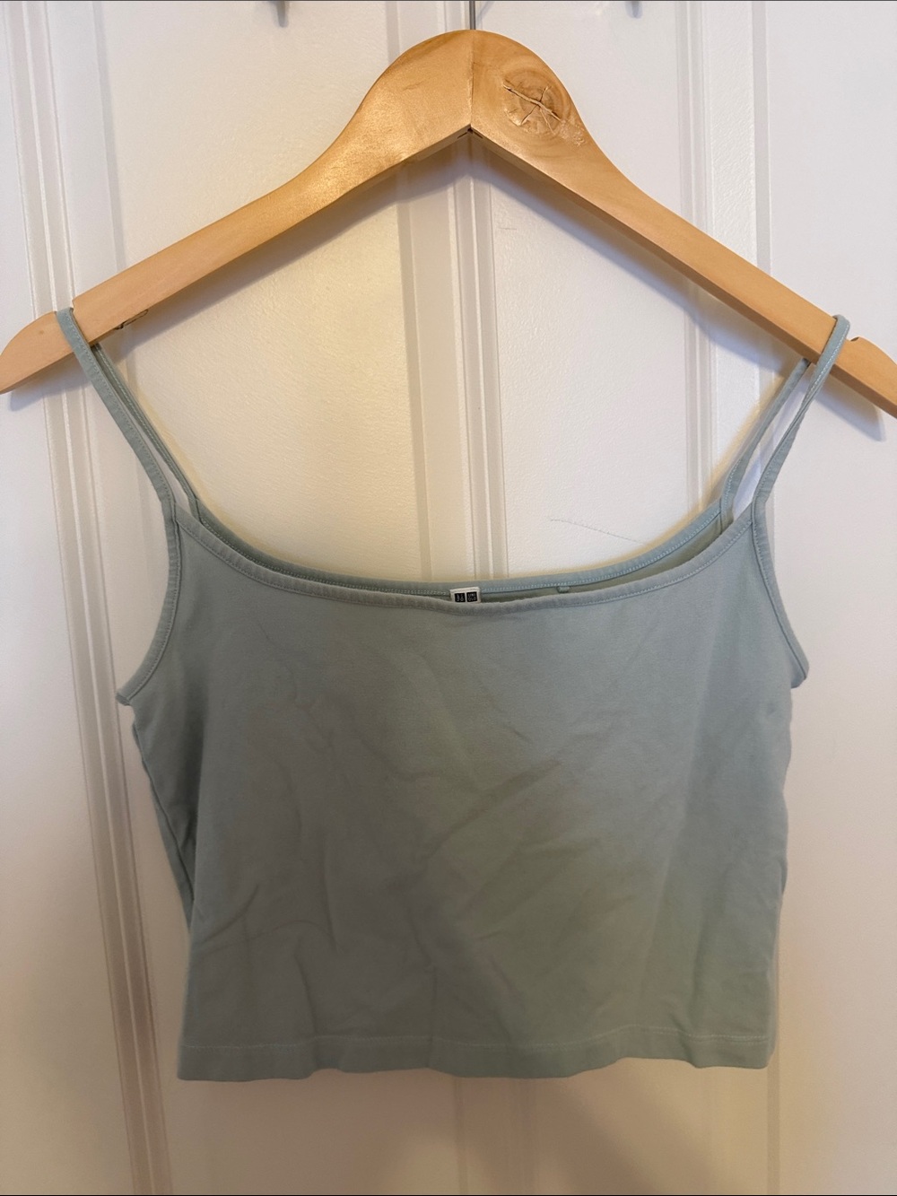 Uniqlo Sage Spaghetti Strap Cropped Camisole